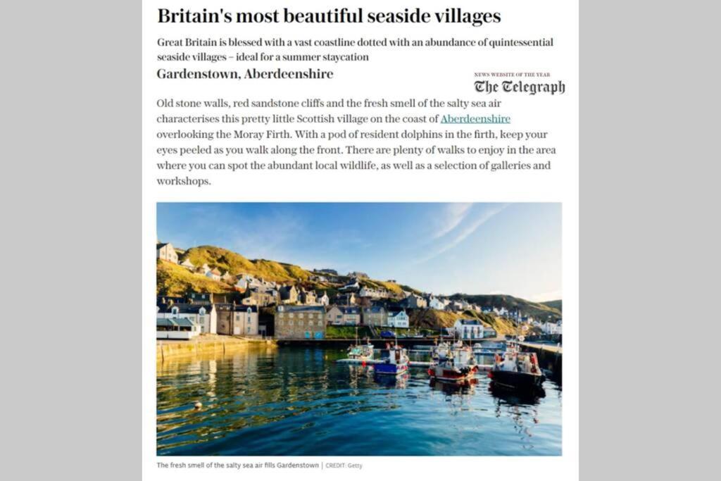 Bellevue Holiday Cottage Gardenstown Exterior foto